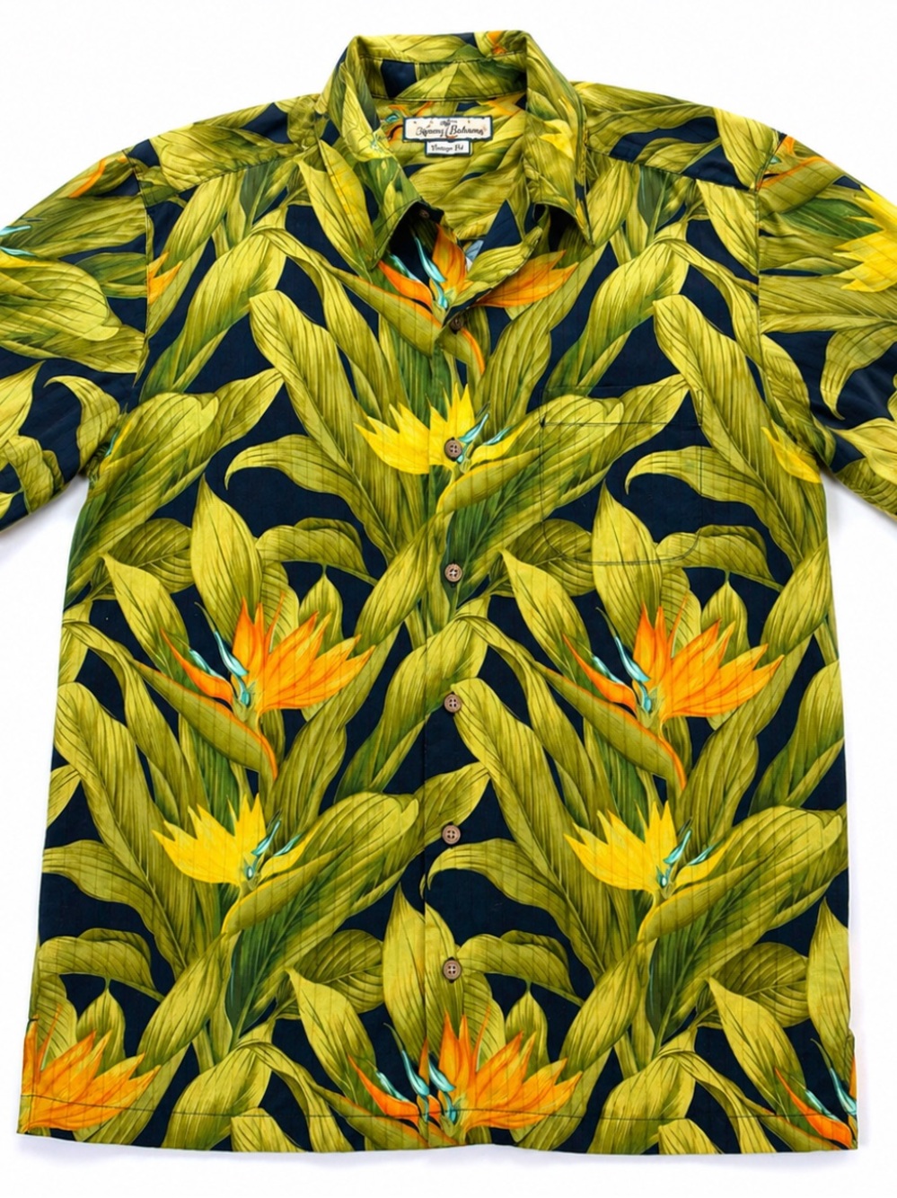 Tommy Bahama Vintage Fit Bird of Paradise Hawaiian Shirt Medium